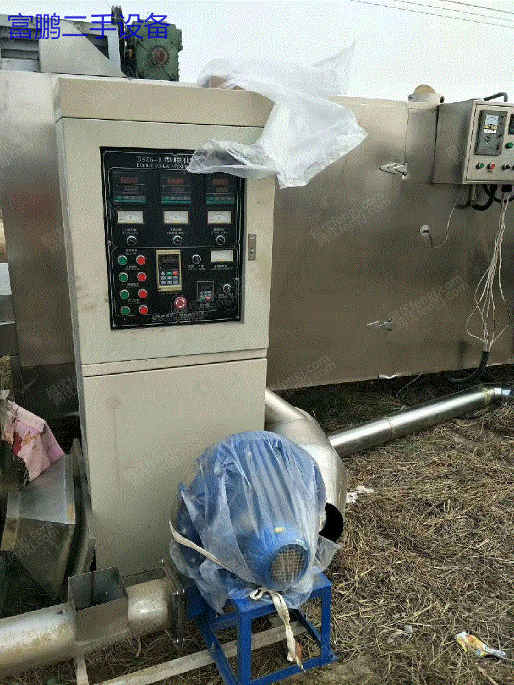市场现货多台转让 二手狗粮膨化机 二手双螺杆65型膨化机