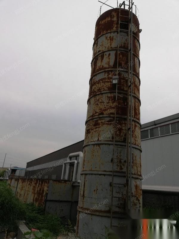 河南平顶山转让二手14年闲置污水发酵罐一套 15米高 直径2米