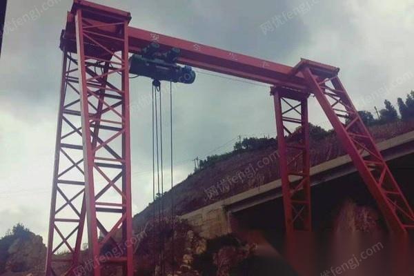 贵州毕节转行转让10吨行吊高度九米跨度六米