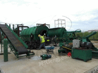 河南郑州出售10吨废轮胎橡胶炼油设备　