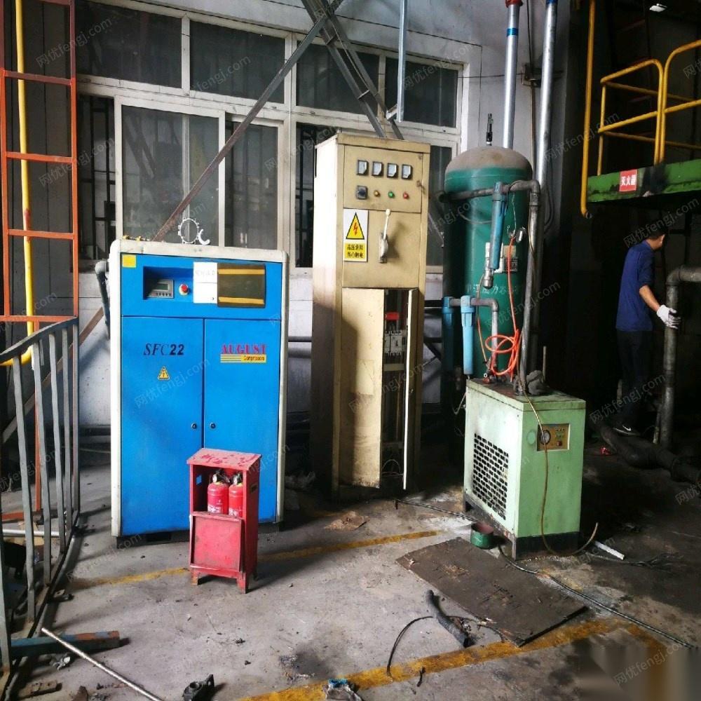 重庆江北区厂房到期生意不好 出售3套二手螺杆空压机15kw，22kw，37kw 16000元