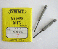 出售日本OHMI原装电动螺丝刀十字批头 V-17 No.0x7x75(3x30)