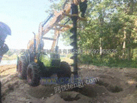 大规模树木种植工程施工挖坑机