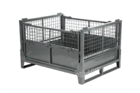 出售金属折叠周转箱仓储笼物流设备