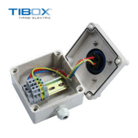 出售TIBOX户外防水防尘ABS配电箱壳体多功能16A 220V3孔插座箱