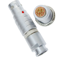 出售长方捷连接器 16芯塑料金属圆型推拉自锁插头插座