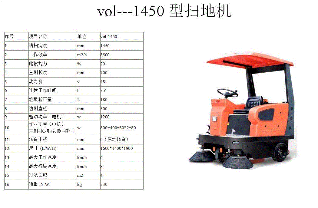 清扫车设备出售