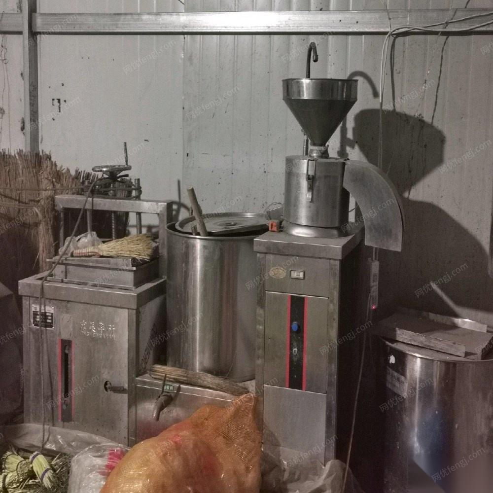 河北唐山便宜处理二手闲置2019年做豆腐机器一套 14000元