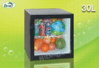 绿菱30升玻璃门吸收式小冰箱