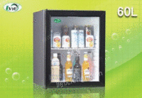 绿菱60升玻璃门吸收式小冰箱