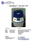 SpeedMixer DAC 600.1 FVZSpeedMixer混合机