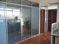 铝镁合金双层玻璃夹百叶隔断墙