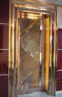 彩色不锈钢艺术镜面蚀刻电梯门套