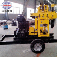 供应鲁探XYX-200型轮式钻探机械设备 拖挂式液压岩芯钻机