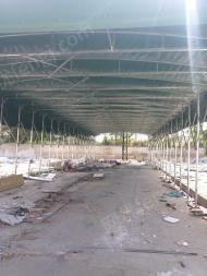 云南昆明由于拆迁钢结构移动雨棚出售长28米宽7米