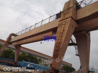 上海宝山处理MG型二手龙门吊32吨跨度22m外悬各7米升高10m