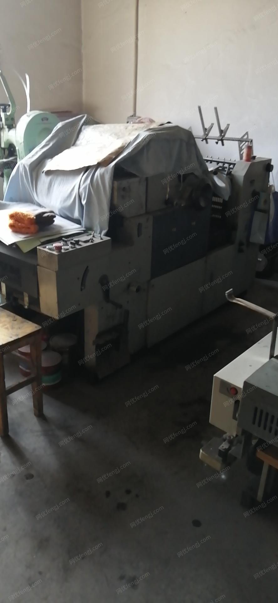 印刷厂出售冠华.东航单色单色6开胶印机3台.（都是近几年买的
