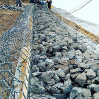 供应铁丝石笼网护垫 钢丝石笼网箱 生态石笼网护岸