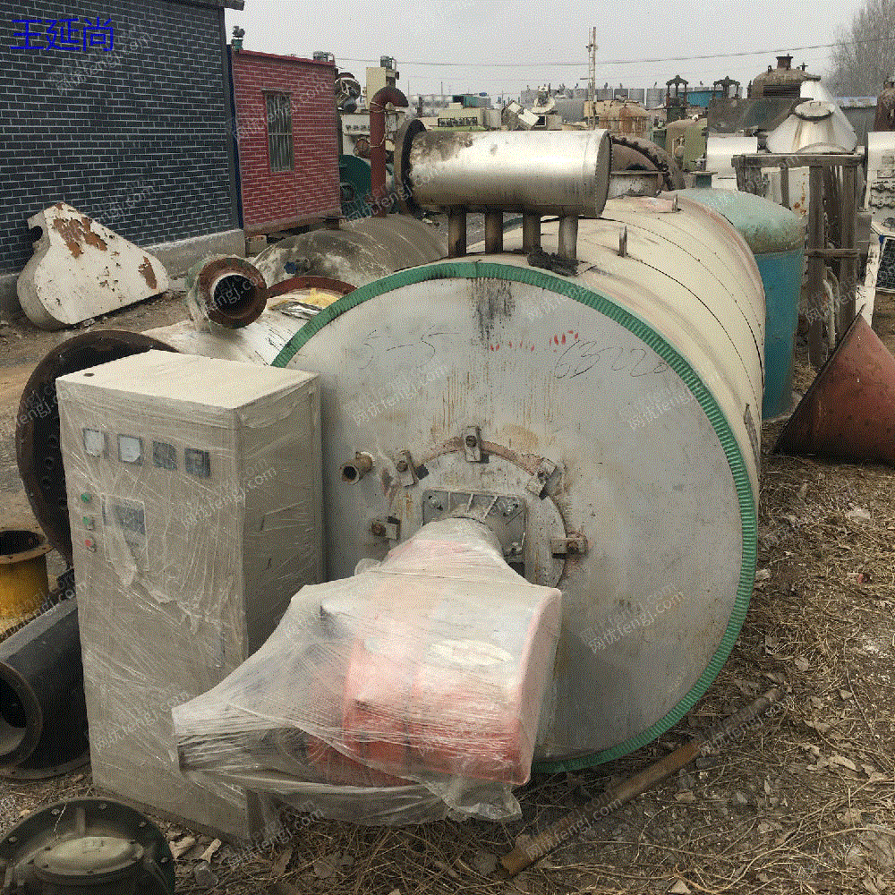 市场库存二手2吨燃气导热油锅炉