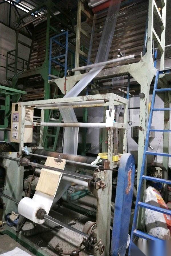 广东江门因工厂拆迁出售吹膜机，功能全部正常 ，现低价处理。24000元