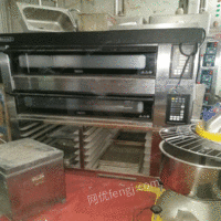 北京通州区进口节能九九成新双层石板双层蒸气烤箱，和面机，开酥机，出售