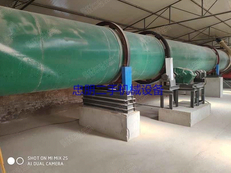 市场现货处理二手单筒烘干机 1.5米/15米滚筒烘干机配套全价格优