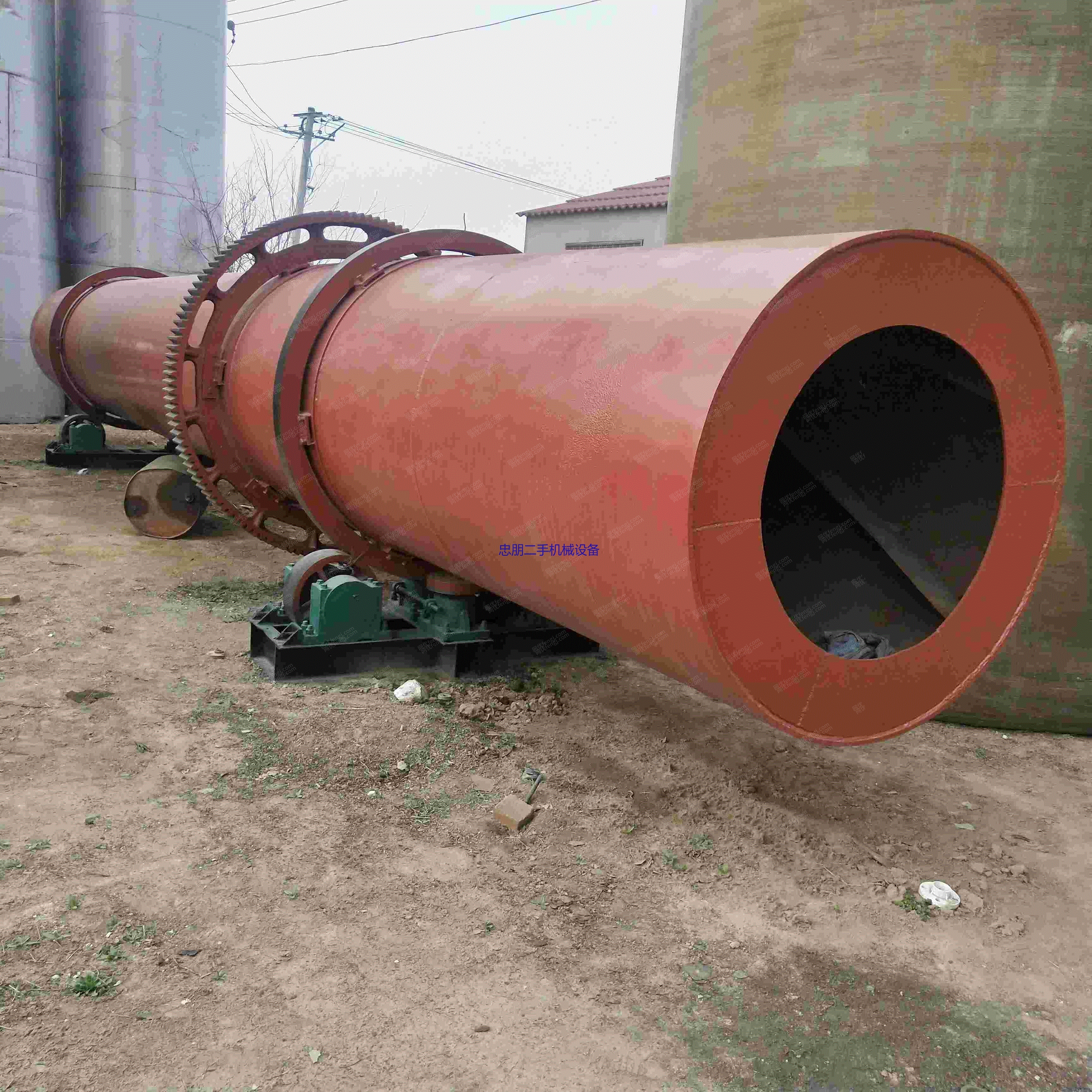 市场现货处理二手单筒烘干机 1.5米/15米滚筒烘干机配套全价格优
