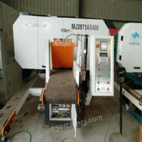 河北沧州低价出售二手木工机械设备卧式带锯电子裁板锯