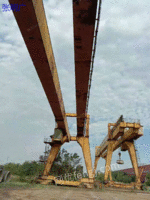 河南新乡出售2台二手双主梁龙门吊32吨跨度40米各悬10米