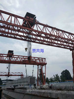 上海宝山区出售2台二手80吨跨度32米提梁机电议或面议