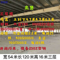 浙江杭州出售1栋宽54米长120米高15.5米厂房