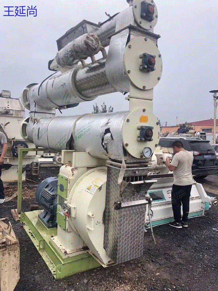 市场库存350型环模颗粒机 二手颗粒机 饲料二手制粒机