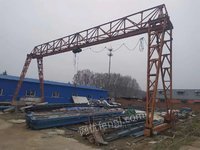 Selling 2 sets of second-hand 5-ton span 18 meters gantry cranes