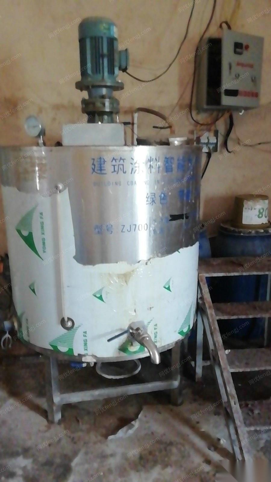 广东汕尾出售胶水生产，反应釜 20000元