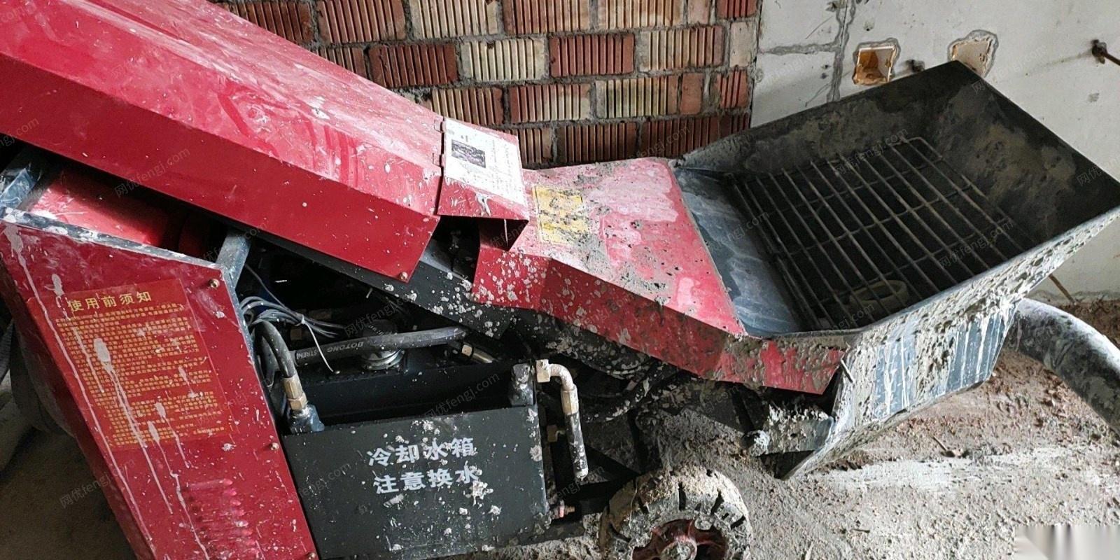 山西忻州出售7.5千瓦手推二次结构混泥土地泵 20000元