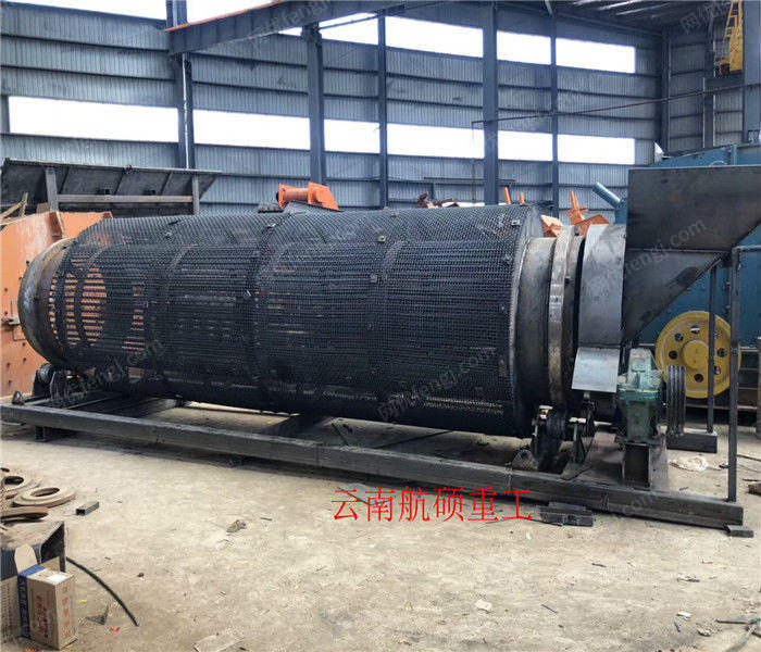 供应大型无轴滚筒筛 石料垃圾滚筒筛 双层砂石分离筛土机