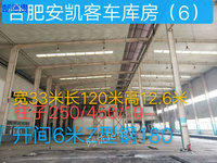 安徽合肥出售宽33米长120米高12.6米钢结构厂房