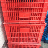 江苏扬州周转筐水果筐红色加厚塑料筐出售