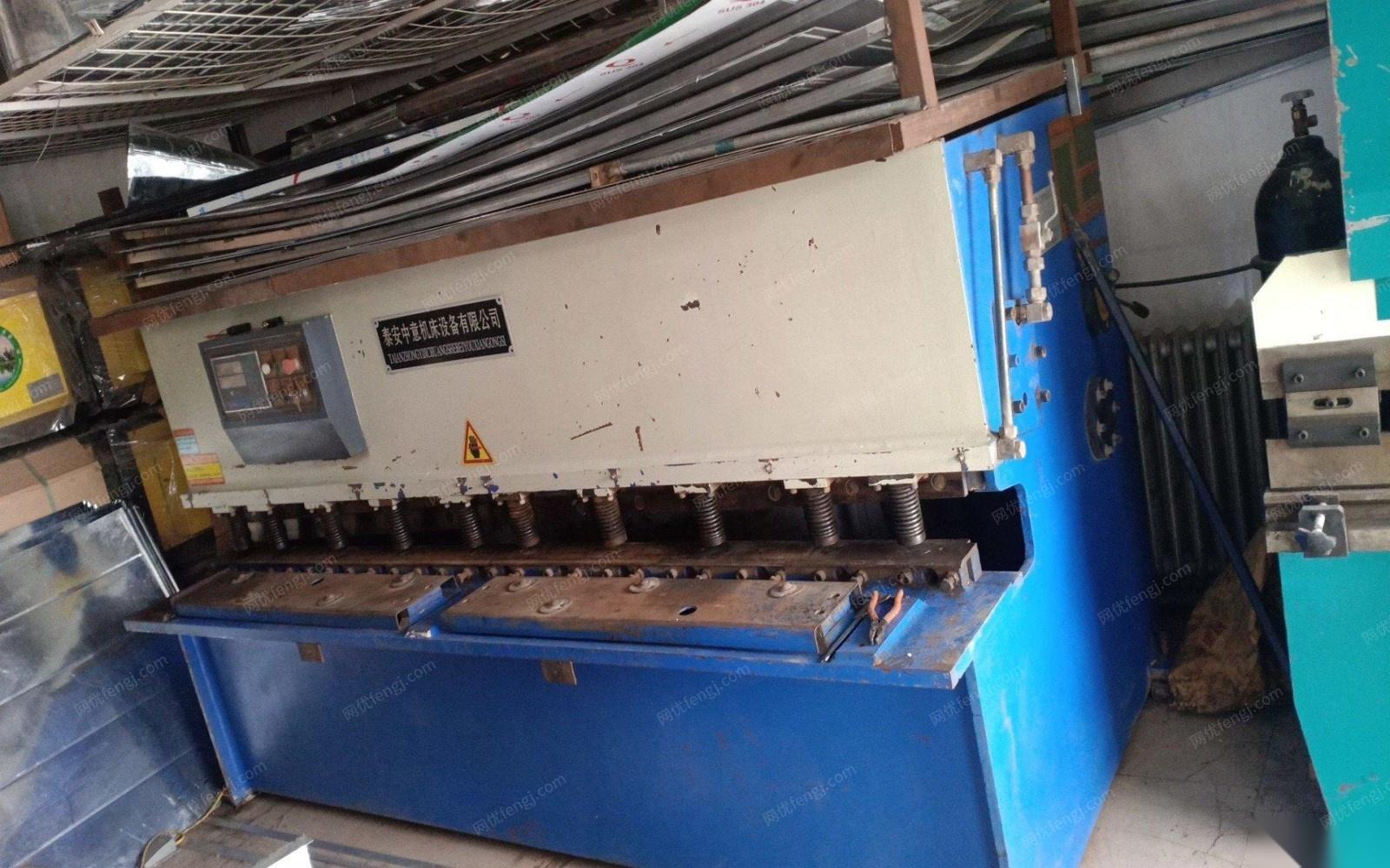宁夏银川出售8成新折弯机，剪板机2.5 28000元