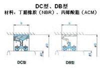 供应台湾进口DC型和DB型双面骨架油封