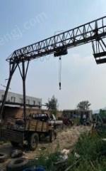 北京房山区出售1台在位5T龙门吊 跨度11.5米,轨道是30米