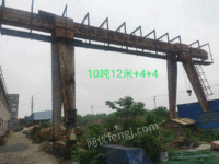江苏泰州出售二手龙门吊10吨跨度12米外悬各4米