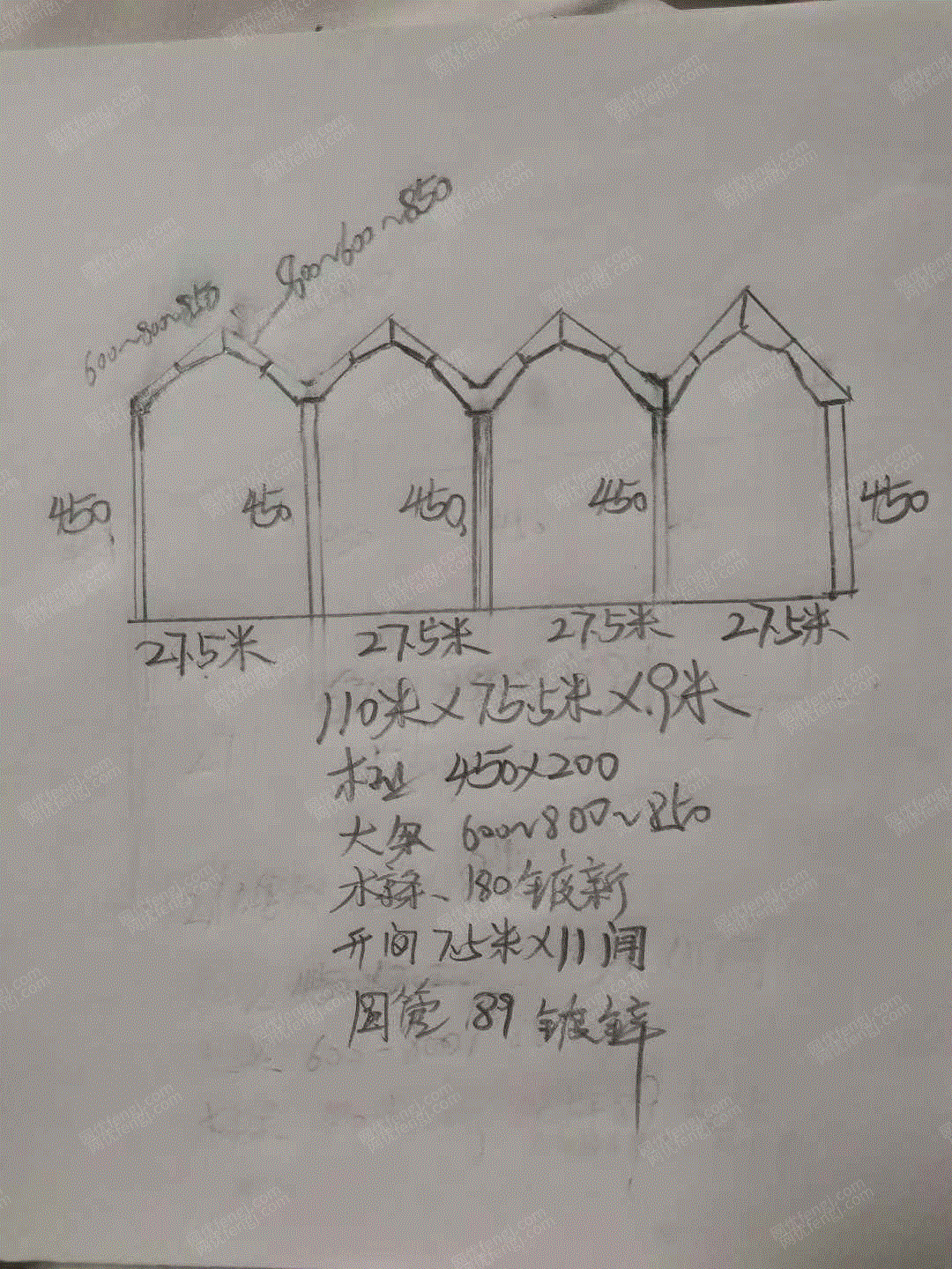 二手钢结构厂房/厂房回收