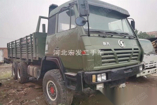 河北保定出售二手退役陕汽六驱2190平板运输车