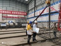 云南昆明在位出售二手2016年1.6米钢筋笼滚笼机设备一套