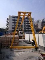 陕西西安腾地方出售1台2020年买360度旋转无轨龙门吊 现挂1吨葫芦，可挂2吨葫芦，跨度12米，起吊高度3.5米 看货议价.