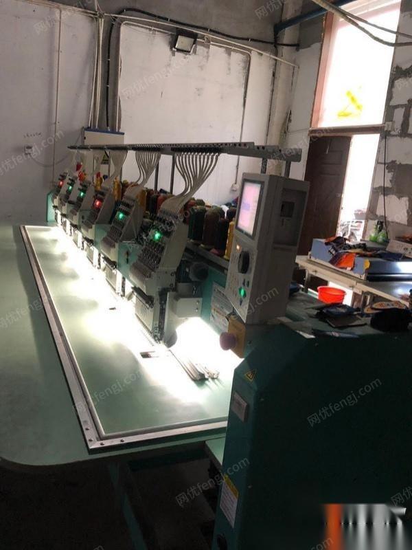 上海松江区工厂转型转让1台闲置17年底6头多功能田岛刺绣机  正常使用没问题.