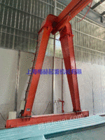 二手5吨龙门吊跨度15米配工字钢上海处理