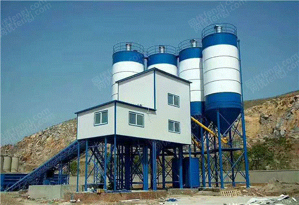 中聯混凝土攪拌站整套工程建筑機械HZS90出售 工程整套設備回收