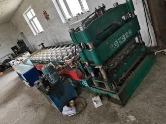内蒙古呼伦贝尔不做了出售闲置18年华通制作白铁瓦楞机械　还有一部分砂　还有1台自己制做的扬沙机，打包卖．
